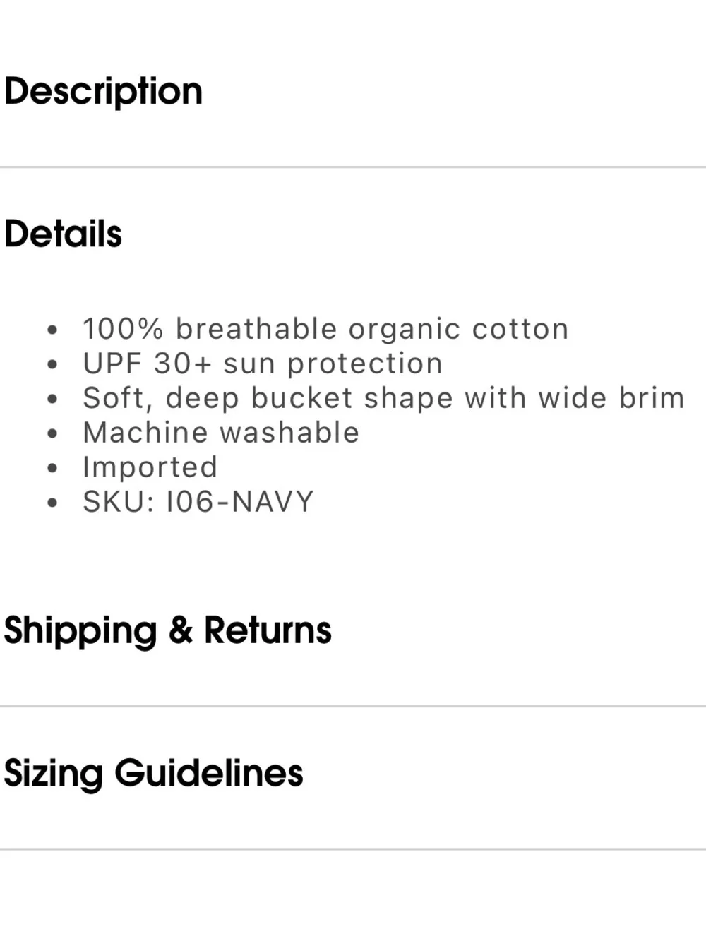 Zutano Striped Navy and White Baby Sun Hat with Ties